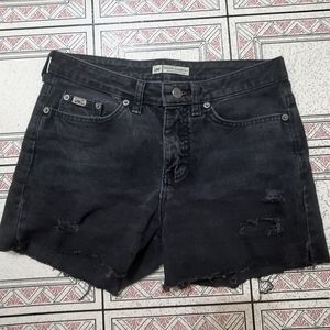 BOGO🌟 Distressed black denim shorts